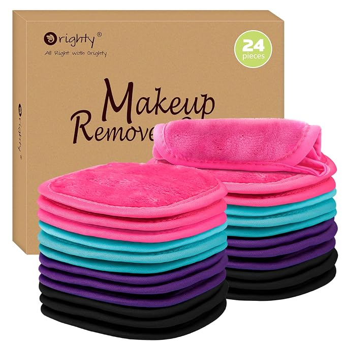 Orighty Makeup Remover Cloths 24 Pack, Makeup Removal Face Cleaning Cloth by AllRightinOrighty