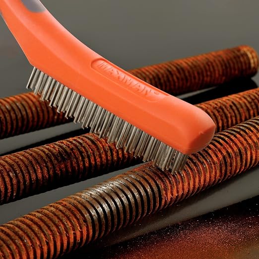 MAXMAN Wire Brush Set, Heavy Duty Stainless Steel and Carbon Steel Wire Brushes - Image 2