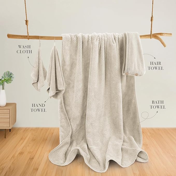 35X70 Inches Extra Large Bath Towels Sets of 4 - Image 2