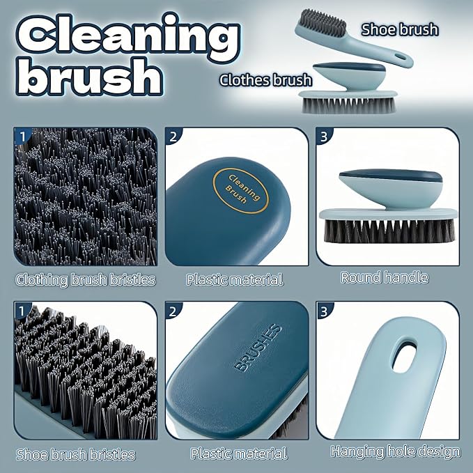 Ergonomic Shoe & Clothing Brush Set - Image 8