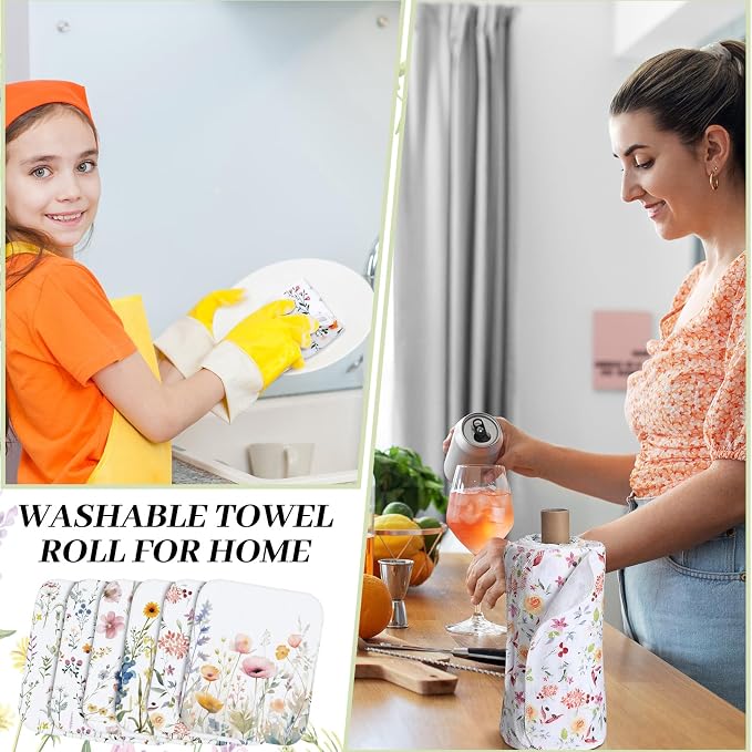 36 Pack Reusable Cleaning Cloths Washable Cotton Kitchen Dish Towels - Image 6
