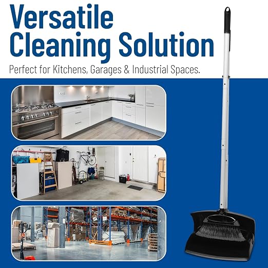 Carlisle FoodService Products Duo-Pan Upright Dust Pan and Broom Set - Image 7