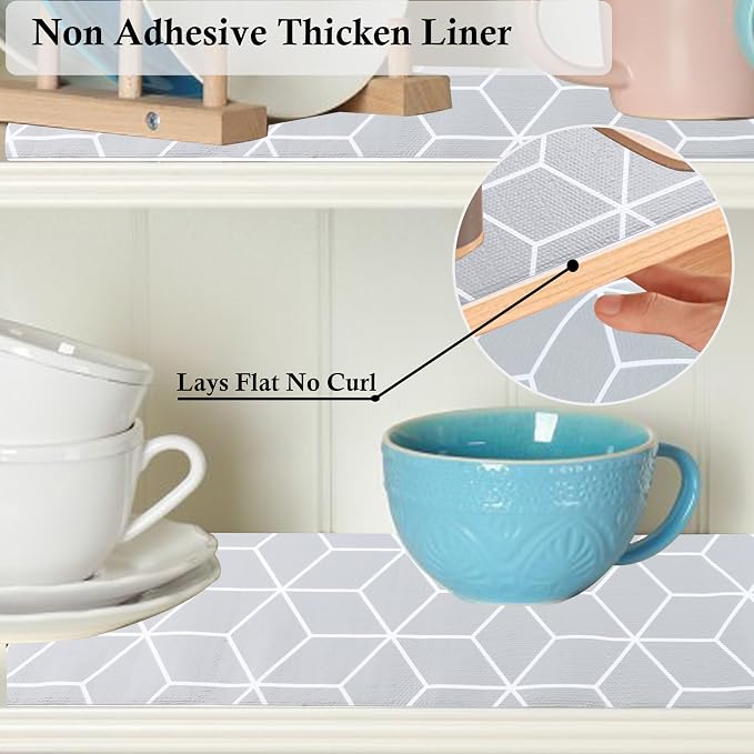 Shelf Liners for Kitchen Cabinets 24 Inch Wide X 20 Ft Non Adhesive Cabinet - Image 3