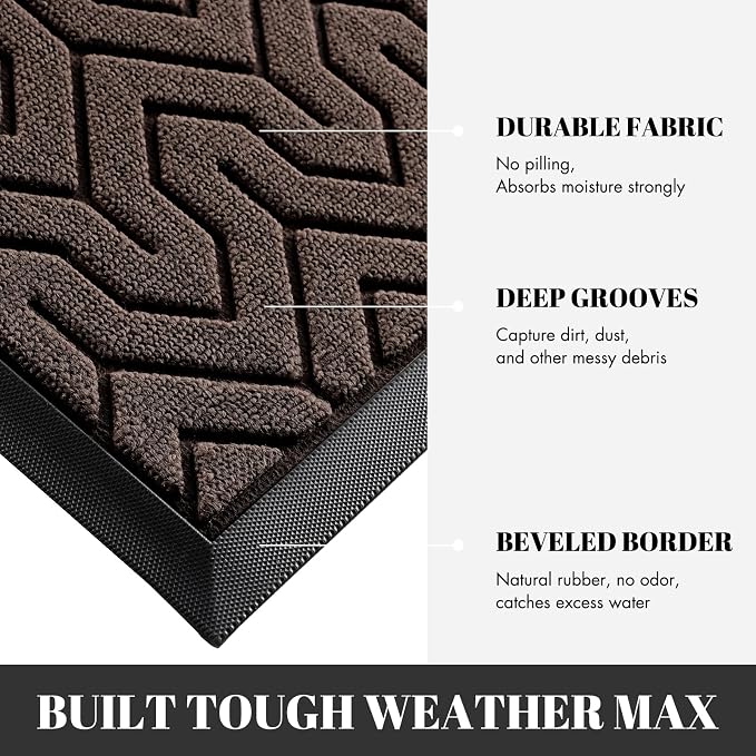 Yimobra 72x24 Indoor Outdoor Runner Rug, Heavy-Duty Waterproof Entrance Mat - Image 4