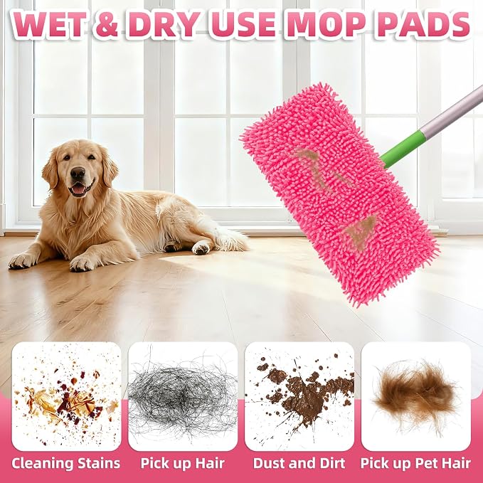 8 Pack Reusable Mop Pads Compatible - Image 3