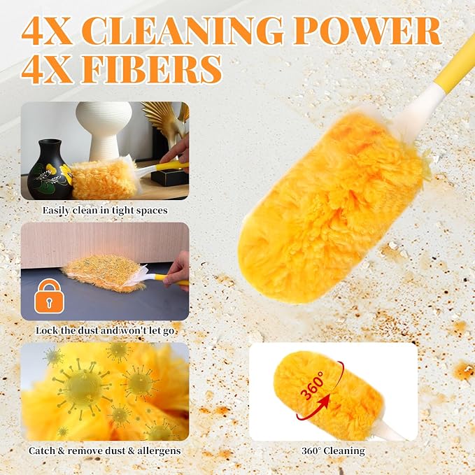 Duster Refill for Swiffer Duster, 360 Dusters Refills Kit, 2 Sided Disposable - Image 3