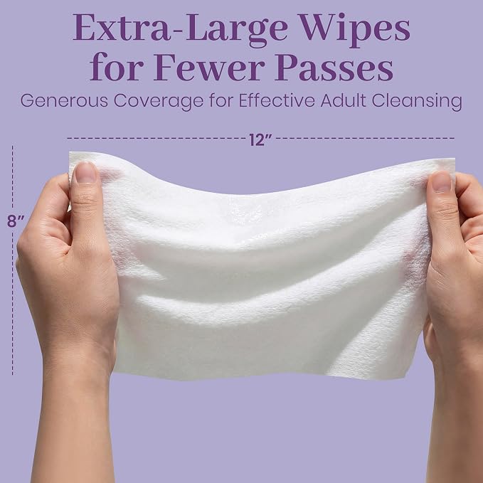 X Large Wet Wipes for Adults - Image 5