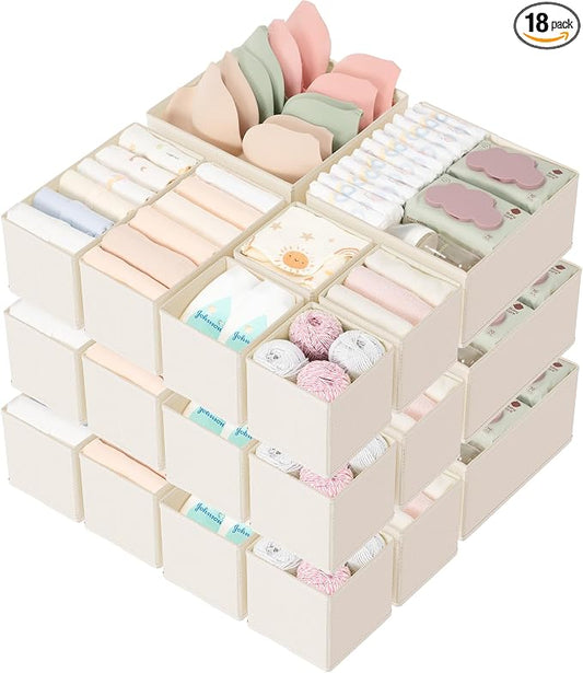 Criusia Drawer Organizer 18-Piece Set, Dresser Organizer by Criusia
