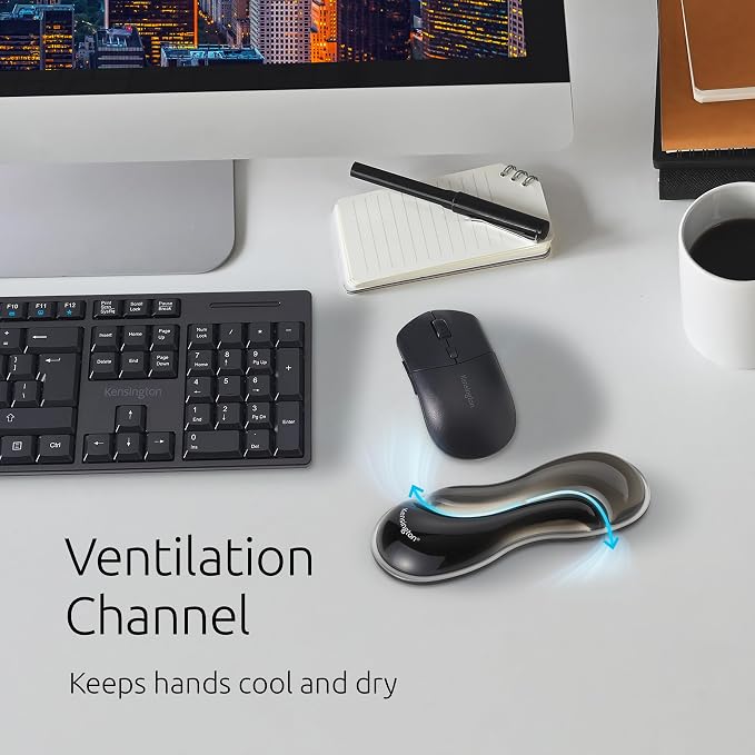 Kensington Slim Duo Gel Mouse Wrist Rest Support Cushion - Image 4