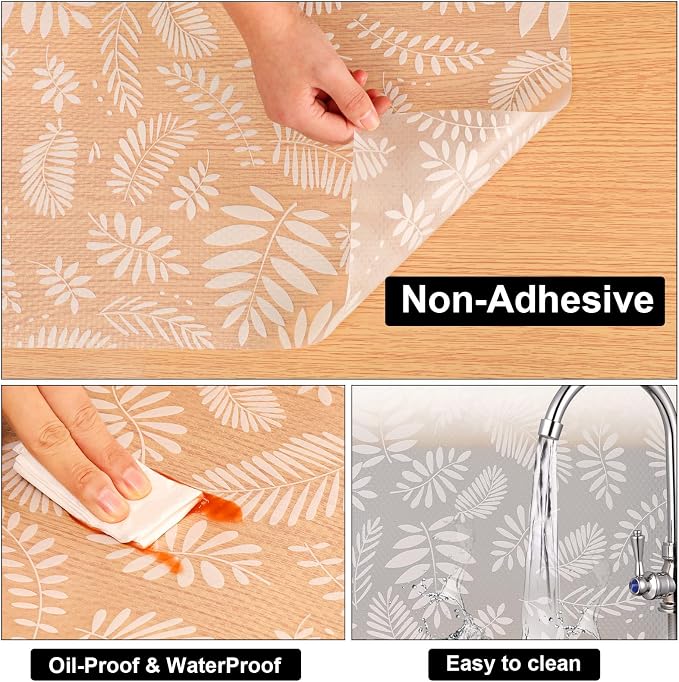 Cooyes Shelf Liners for Kitchen Cabinets Waterproof & Oil-Proof Kitchen - Image 7
