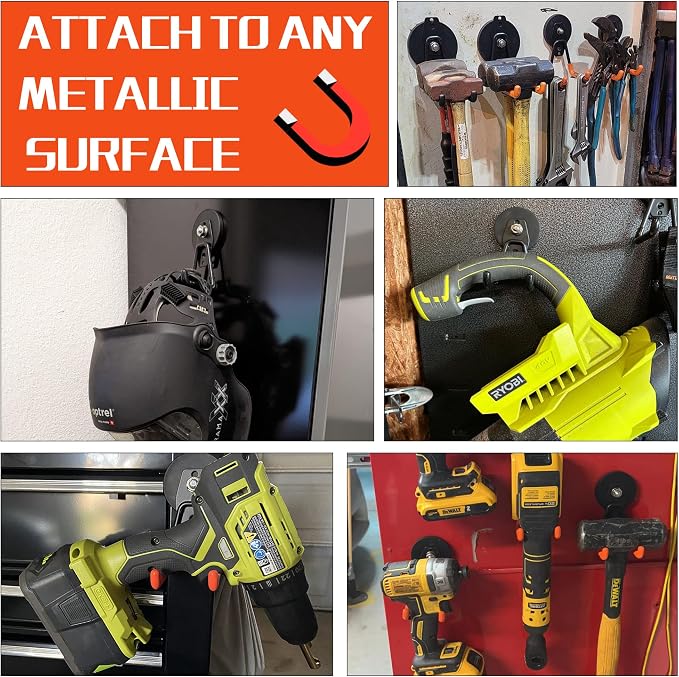 ULIBERMAGNET Large Magnetic Hooks, Strong Heavy Duty Magnet Hooks - Image 4