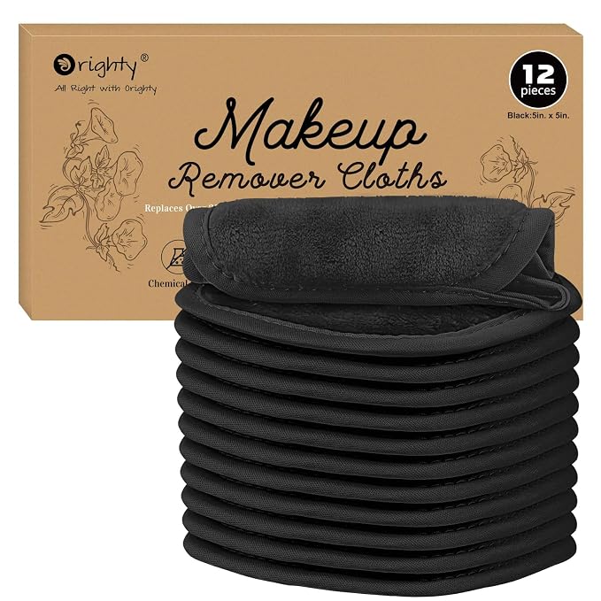 Orighty Makeup Remover Cloths 12 Pack, Makeup Removal Face Cleansing Cloth by AllRightinOrighty