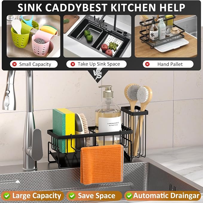 Sponge Holder & Sink Caddy Organizer - Image 2