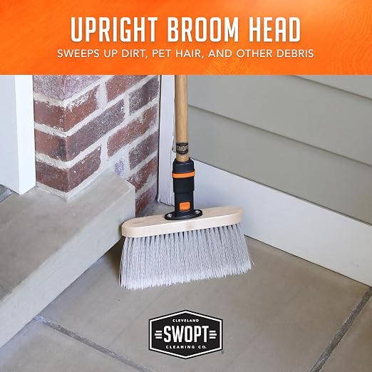 SWOPT Premium Smooth Surface Straight Broom Head — Cleaning Head Interchangeable - Image 7
