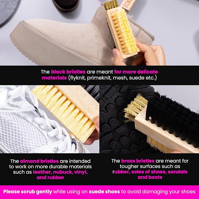 Pink Miracle Multi Purpose Shoe Cleaning Brush - - Image 5