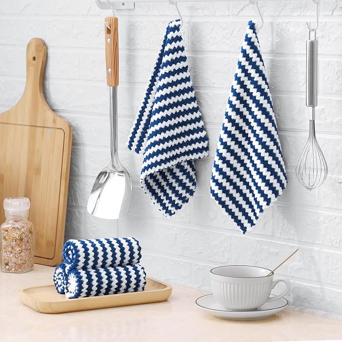 Homaxy 12 Pack Kitchen Dish Cloths, Ultra Soft and Absorbent Dish Towels - Image 7