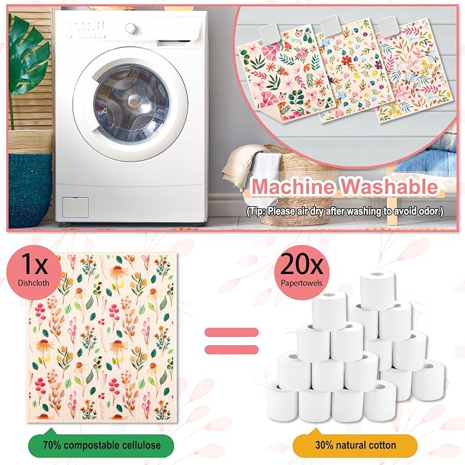 Lucomb 10 Pack Swedish Dishcloths - Image 4