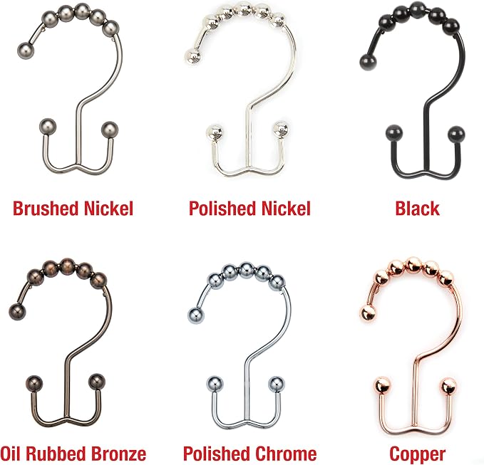 2lbDepot Copper Shower Curtain Hooks Rings, Premium Rust-Resistant Stainless - Image 7