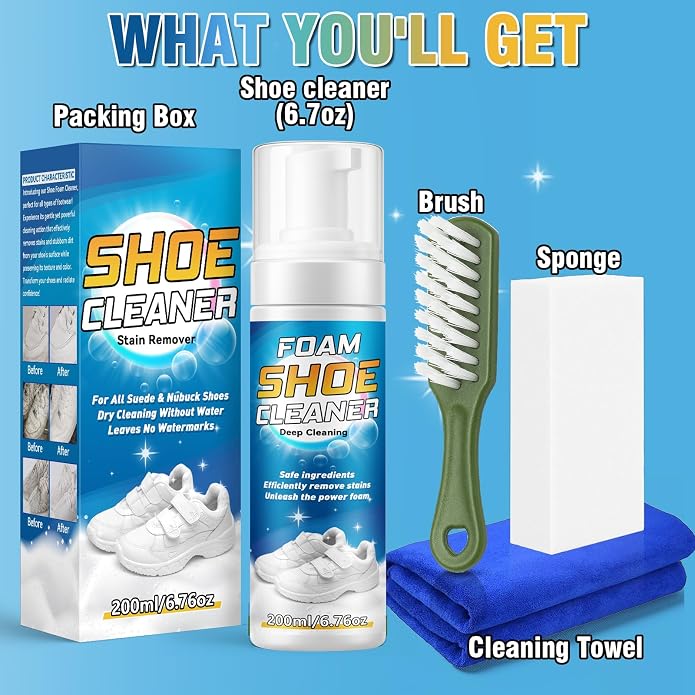 Shoe Cleaner, Deep Cleaning Sole Sneaker Cleaner, Shoe Cleaning Kit - Image 6