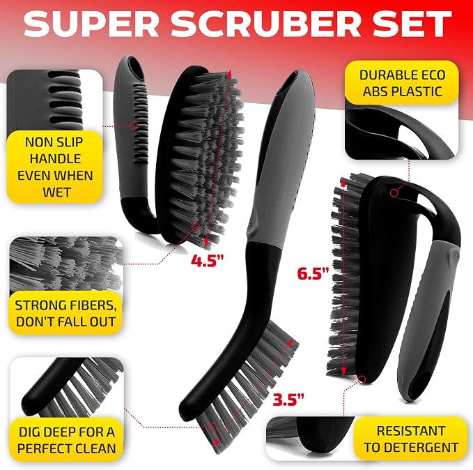 Scrub Brush Set of 3pcs - Image 2