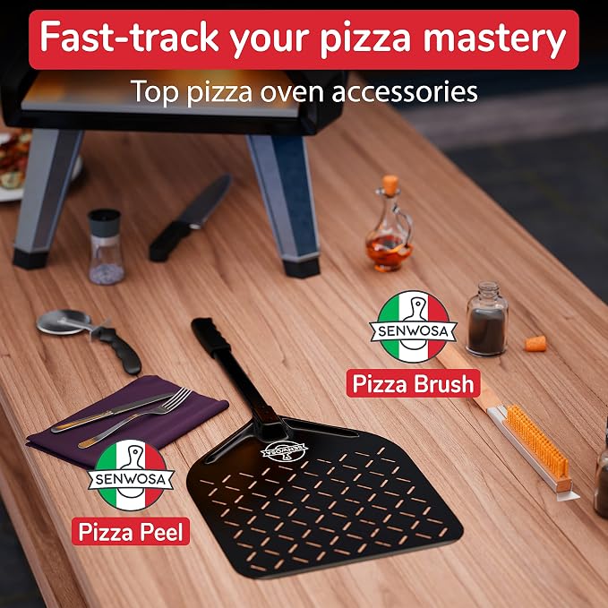 22” Pizza Oven Brush with Stone Scraper - Image 8