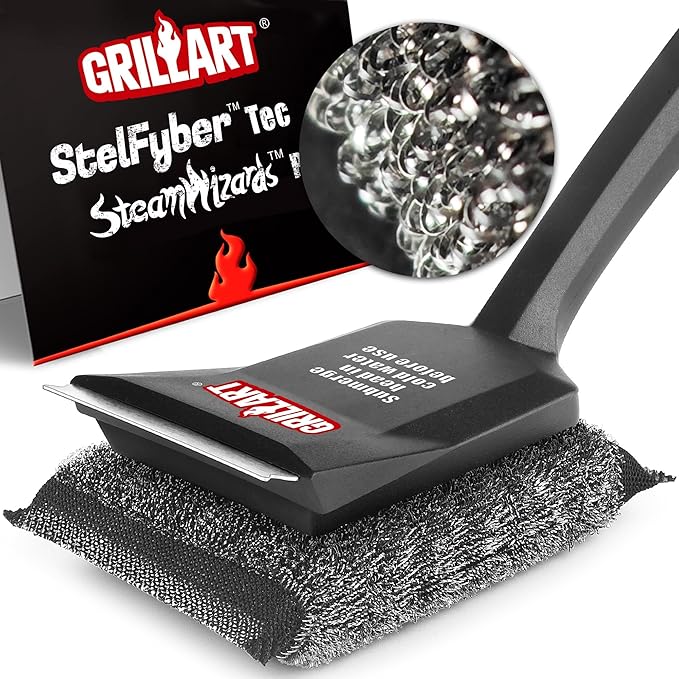 GRILLART Grill Brush Bristle Free, SteamWizards Grill Cleaner Brush by GRILLART