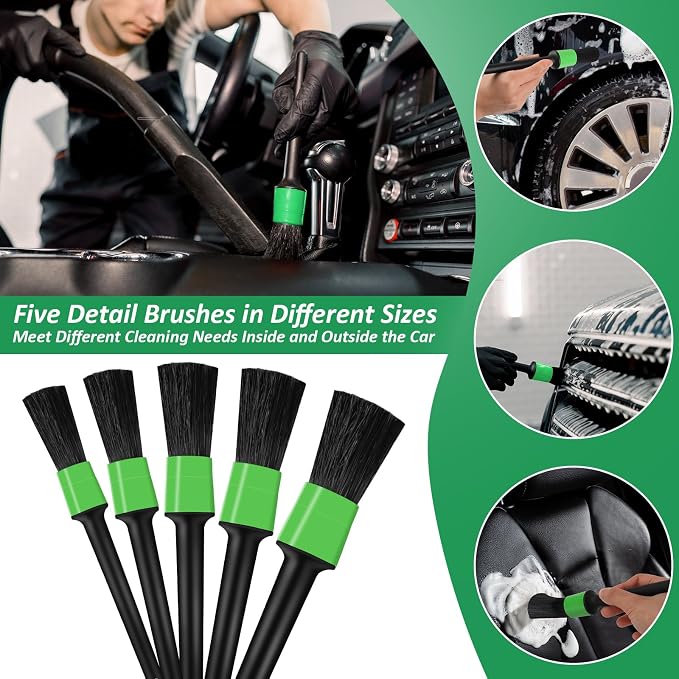 18PCS Car Detailing Brush Set, Car Interior Detailing Kit - Image 6