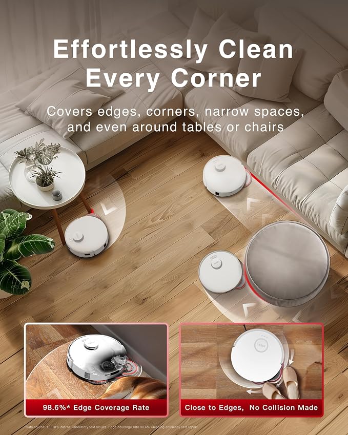 Yeedi M12 Ultra Plus Robot Vacuum and Mop, Upgrade 11800Pa Strong Suction - Image 4