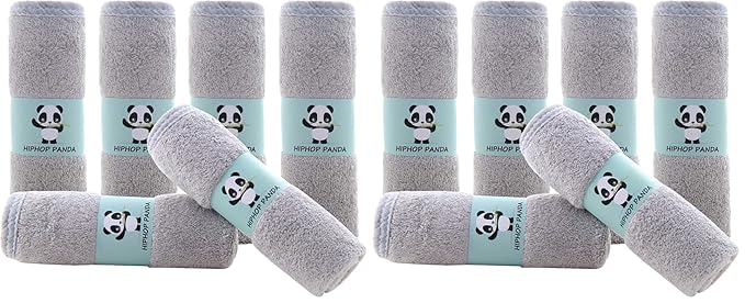 HIPHOP PANDA Baby Washcloths, Rayon Made from Bamboo by HIPHOPPANDA