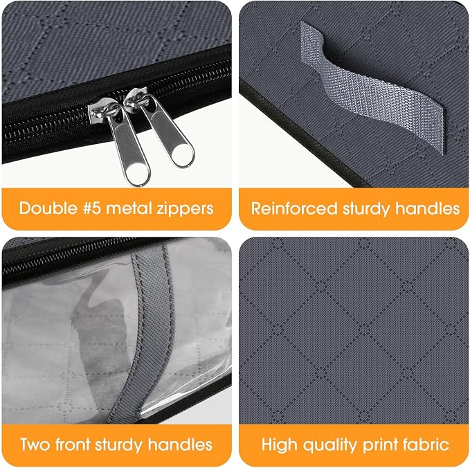 StorageRight Under Bed Storage Bins, Breathable Organizer - Image 6