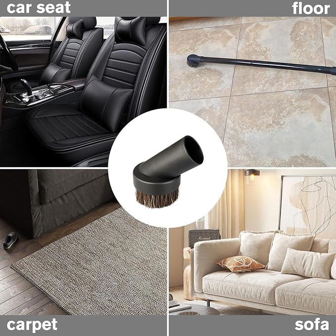 Round Soft Horse Hair Vacuum Brush Attachment - Image 6