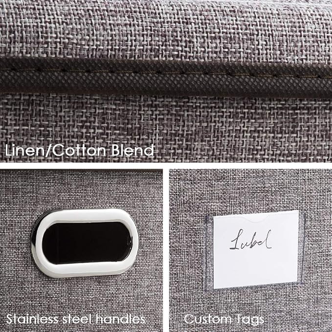 PRANDOM Extra Large Collapsible Storage Bins - Image 4