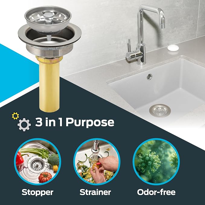EZ-FLO Kitchen Sink Strainer - Image 3
