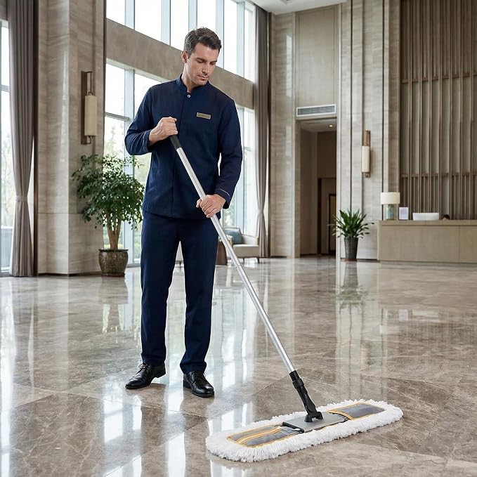 24" Commercial Dust Mop for Floor Cleaning, Heavy Duty Sweeper Broom - Image 2