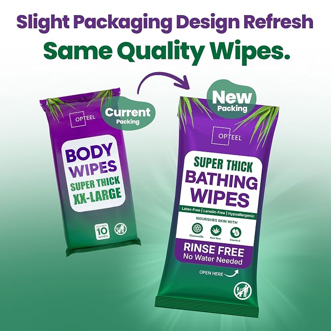 Super Thick Bathing Wipes for Adults Bathing No Rinse – Full Body Shower Wipe - Image 6
