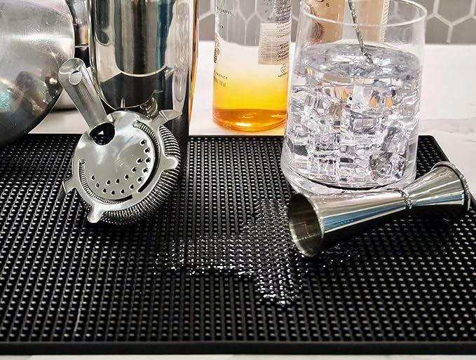 Highball & Chaser Bar Mat 18 x 12, Thick Durable and Stylish Bar Mat - Image 6