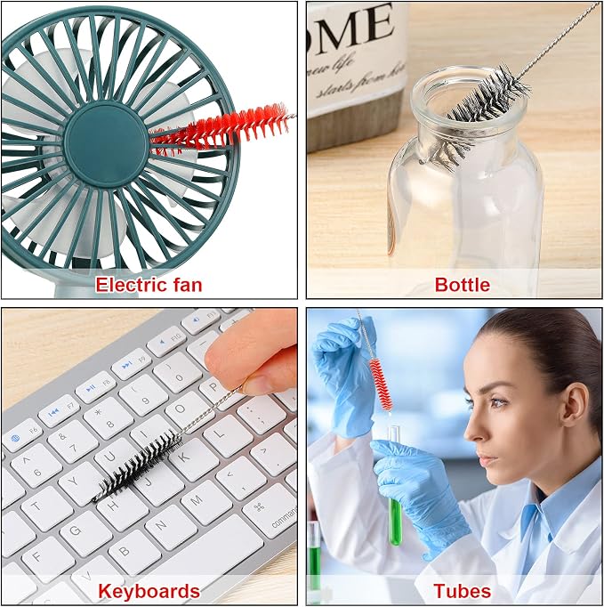 Reusable Straw Cleaning Brushes Bottle Test Tube Long Straw Cleaning Brush - Image 6