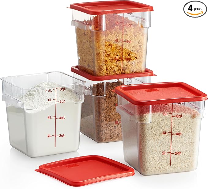 CURTA 4 Pack Food Storage Container by CURTA