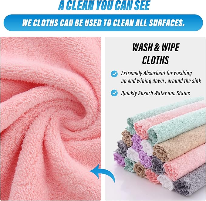 Sunny zzzZZ 18 Pack Microfiber Cleaning Cloth - Image 4