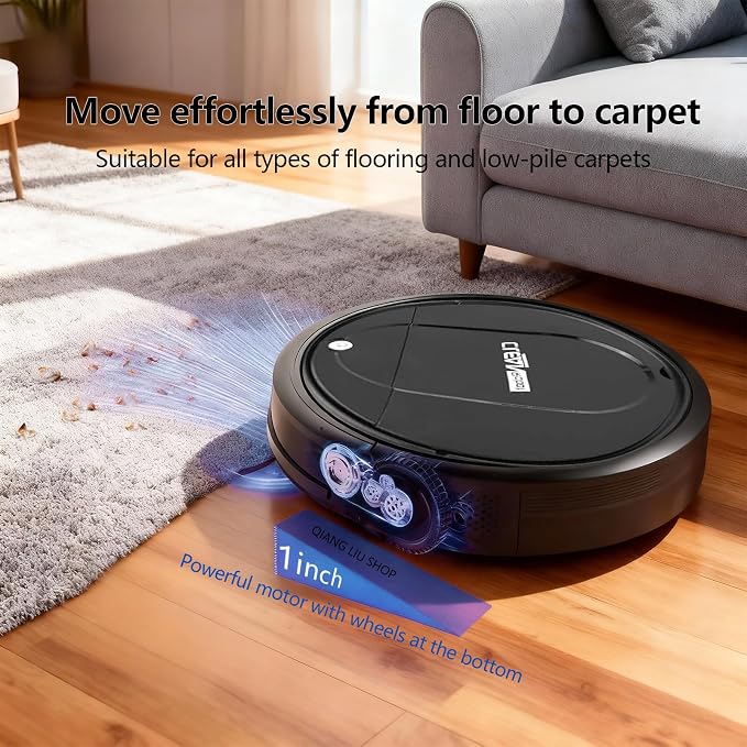 Robot Vacuum Cleaner, 3000Pa Powerful Suction, 2.56-inch Ultra-Slim Body - Image 4