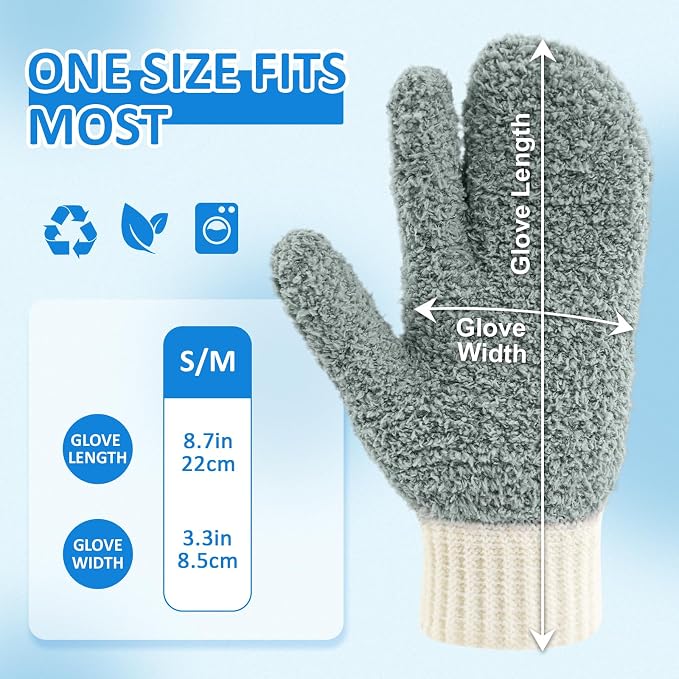 MIG4U Microfiber Dusting Gloves House Reusable Cleaning Glove - Image 6