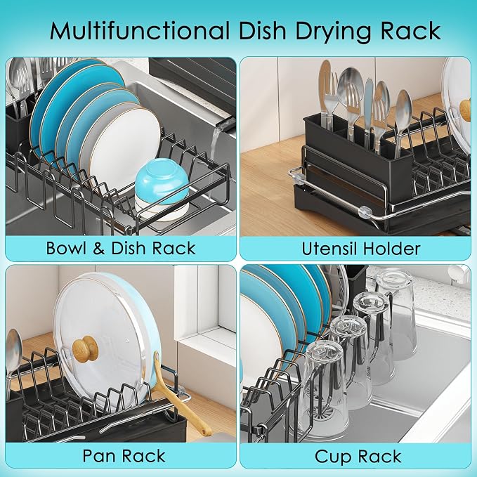 ANTOPY Dish Drying Rack in Sink, Expandable Rustproof Dish Rack - Image 7