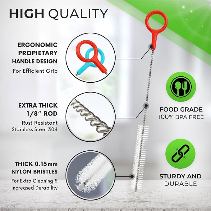 Heavy Duty Cleaning Brushes Set of 8 - Image 3