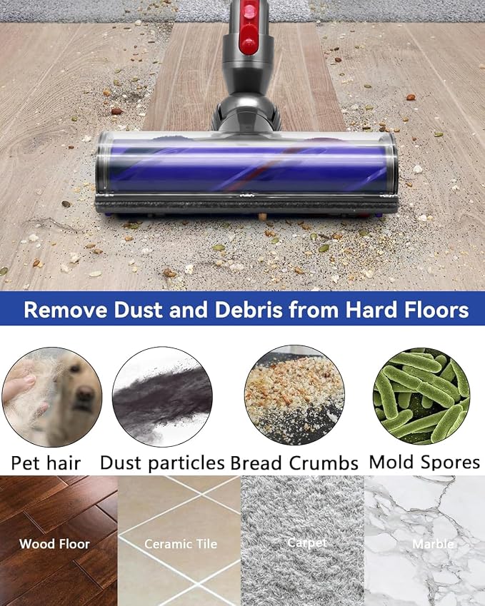 V8 Replacement Parts for Dyson V8 Animal Cordless Vacuum Roller Brush - Image 6