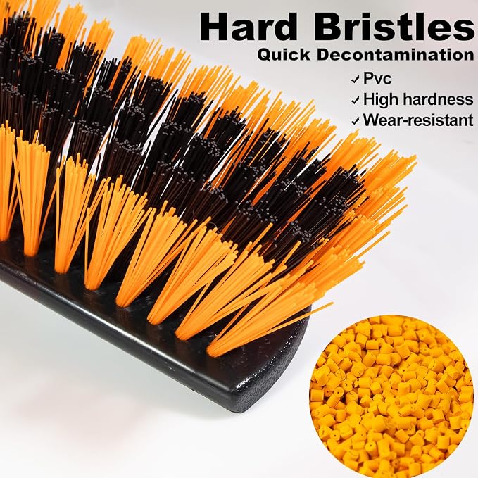 18" Heavy Push Broom for Outdoor Floor Cleaning Heavy Duty Outdoor Broom - Image 3