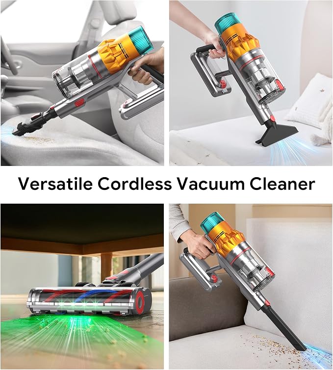 Cordless Vacuum Cleaners for Home, 8-in-1/65Min/600W/48Kpa Powerful Suction - Image 8