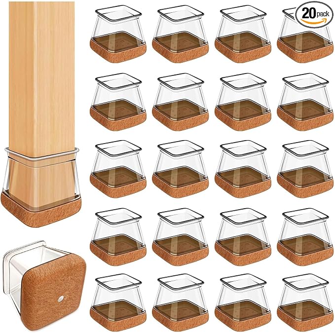 20 Pcs Chair Leg Floor Protectors by OCONDA