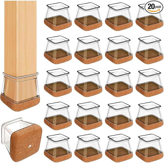 20 Pcs Chair Leg Floor Protectors by OCONDA