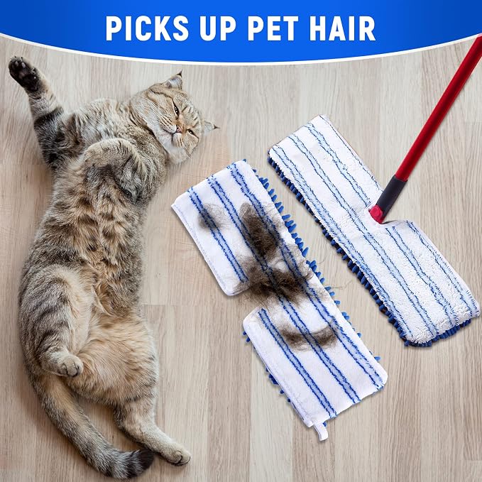 4 Pack Microfiber Flip Mop Refills, Compatible - Image 7
