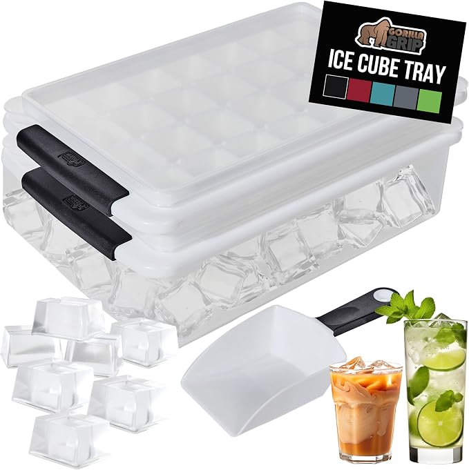 GORILLA GRIP Stackable Ice Cube Tray and Bucket Set by GorillaGrip